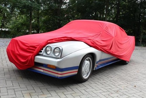Car cover satin - red, opel